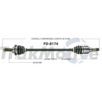 TrakMotive FD8174 CV Axle Shaft product image 1 of 3