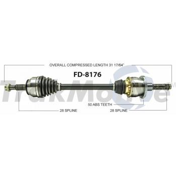 TrakMotive FD8176 CV Axle Shaft product image 1 of 3