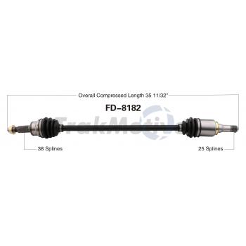 TrakMotive FD8182 CV Axle Shaft product image 1 of 3