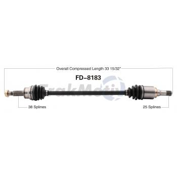 TrakMotive FD8183 - CV Axle Shaft TrakMotive FD8183 CV Axle Shaft product image 1 of 3