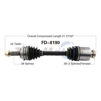 TrakMotive FD8190 CV Axle Shaft product image 1 of 3