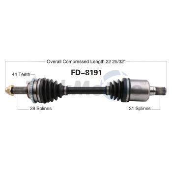 TrakMotive FD8191 CV Axle Shaft product image 1 of 3