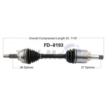 TrakMotive FD8193 - CV Axle Shaft TrakMotive FD8193 CV Axle Shaft product image 1 of 3