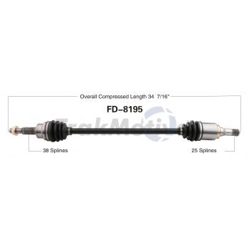 TrakMotive FD8195 CV Axle Shaft product image 1 of 3