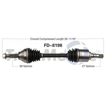 TrakMotive FD8198 - CV Axle Shaft TrakMotive FD8198 CV Axle Shaft product image 1 of 3