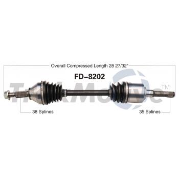 TrakMotive FD8202 - CV Axle Shaft TrakMotive FD8202 CV Axle Shaft product image 1 of 3