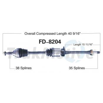 TrakMotive FD8204 CV Axle Shaft product image 1 of 3