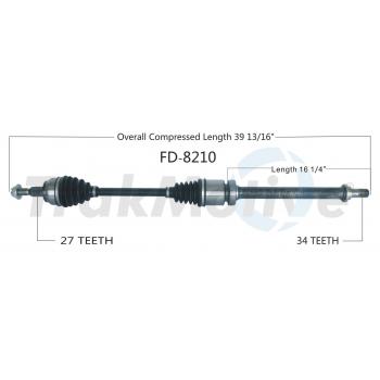 TrakMotive FD8210 - CV Axle Shaft TrakMotive FD8210 CV Axle Shaft product image 1 of 3