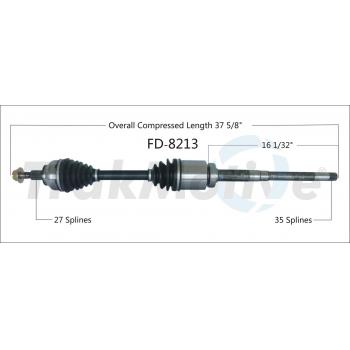 TrakMotive FD8213 - CV Axle Shaft TrakMotive FD8213 CV Axle Shaft product image 1 of 3