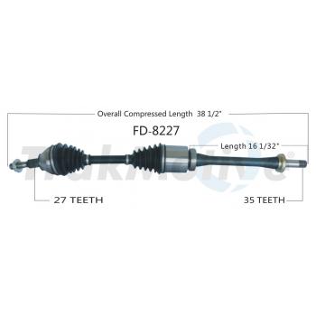 TrakMotive FD8227 CV Axle Shaft product image 1 of 3