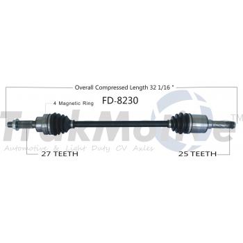 TrakMotive FD8230 CV Axle Shaft product image 1 of 3