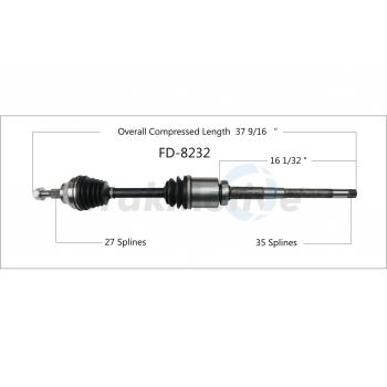 TrakMotive FD8232 - CV Axle Shaft TrakMotive FD8232 CV Axle Shaft product image 1 of 3