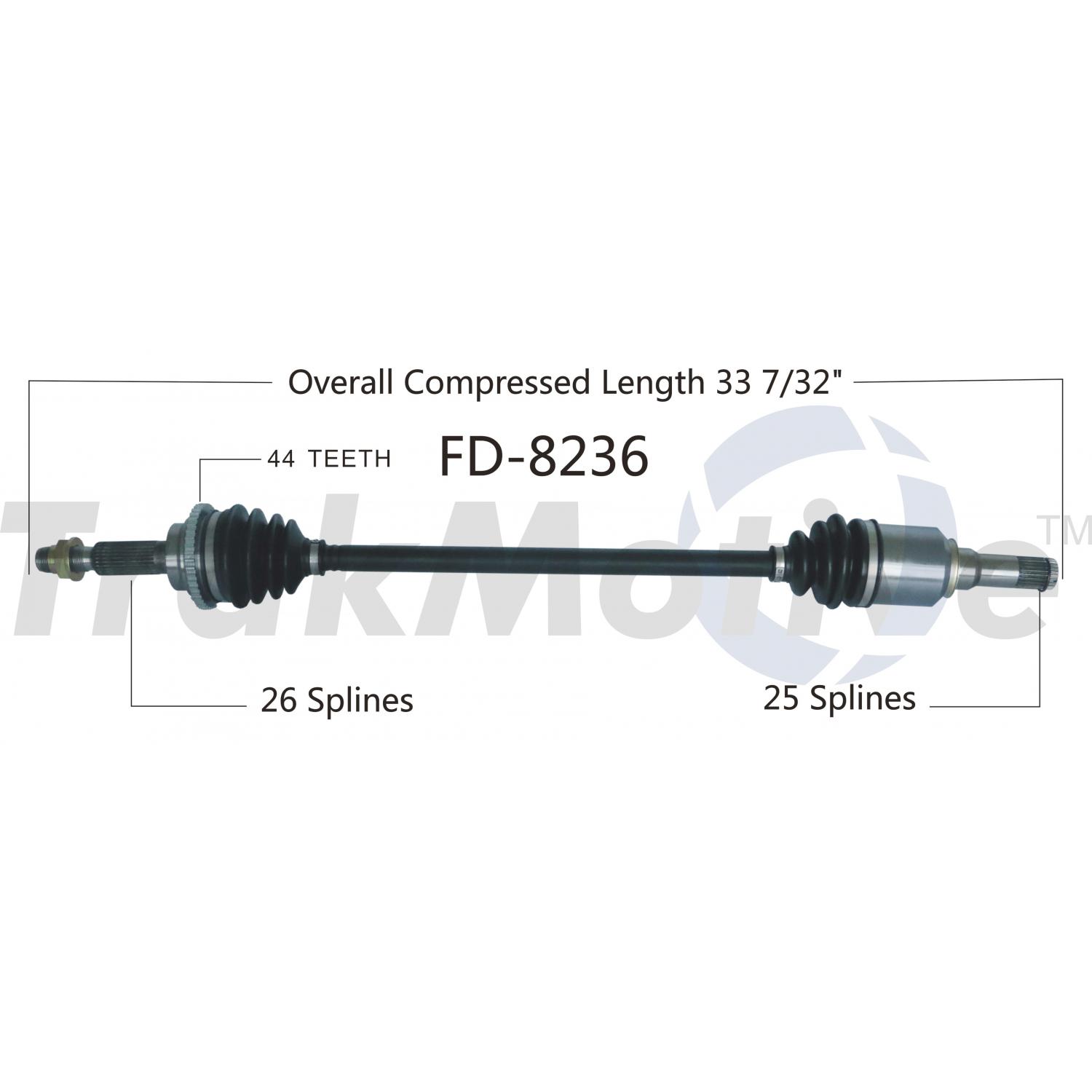 TrakMotive FD8236 - CV Axle Shaft TrakMotive FD8236 CV Axle Shaft product image 1 of 3