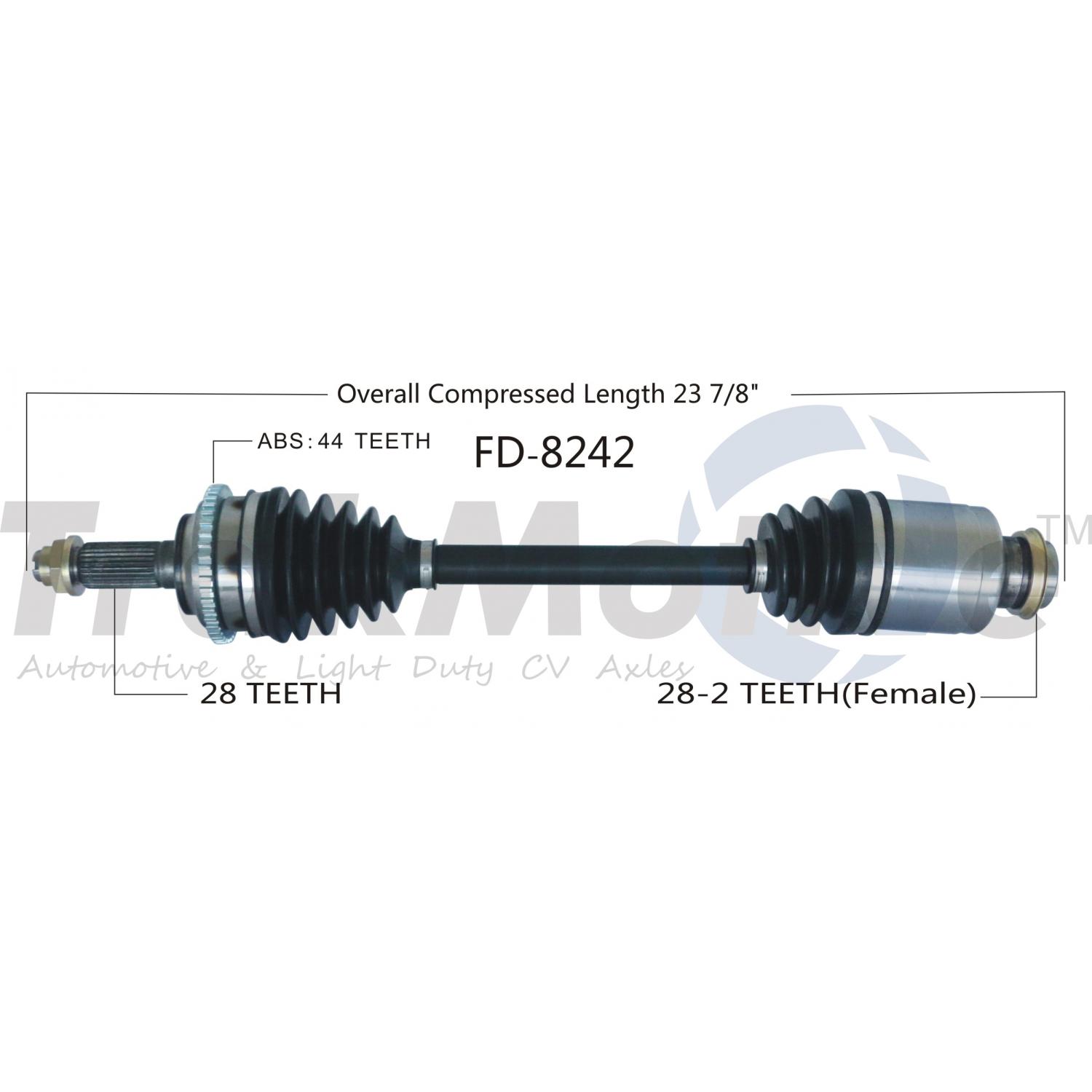 TrakMotive FD8242 CV Axle Shaft product image 1 of 3