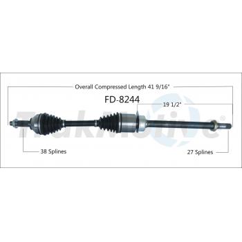TrakMotive FD8244 CV Axle Shaft product image 1 of 3