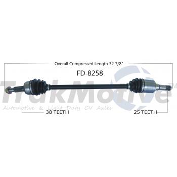 TrakMotive FD8258 CV Axle Shaft product image 1 of 3