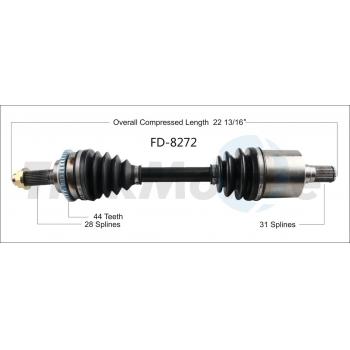 TrakMotive FD8272 - CV Axle Shaft TrakMotive FD8272 CV Axle Shaft product image 1 of 3