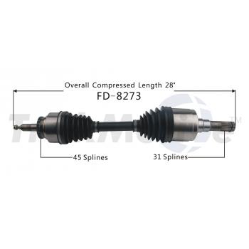 TrakMotive FD8273 - CV Axle Shaft TrakMotive FD8273 CV Axle Shaft product image 1 of 3