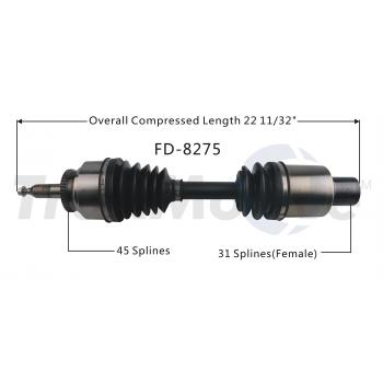 TrakMotive FD8275 CV Axle Shaft product image 1 of 3