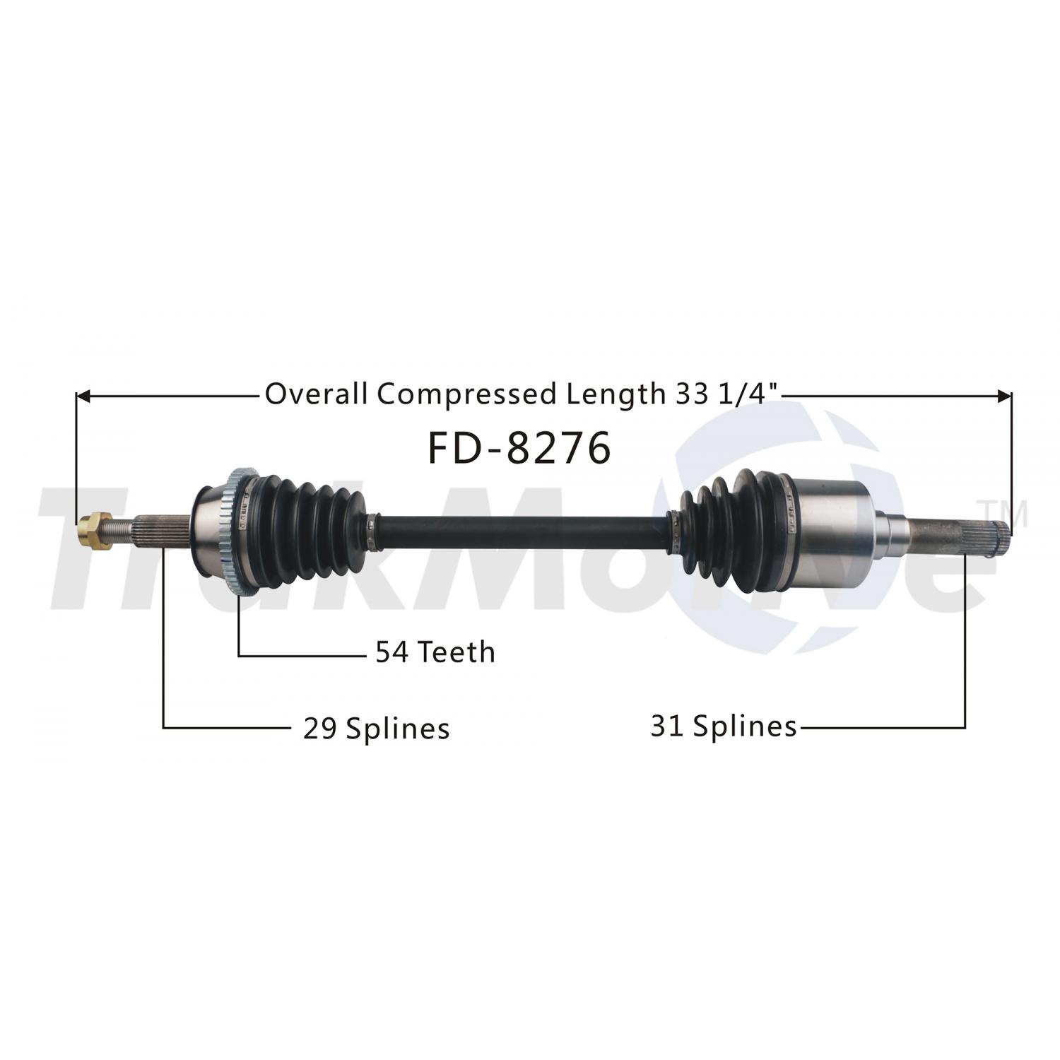TrakMotive FD8276 CV Axle Shaft product image 1 of 3
