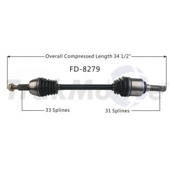 TrakMotive FD8279 CV Axle Shaft product image 1 of 3