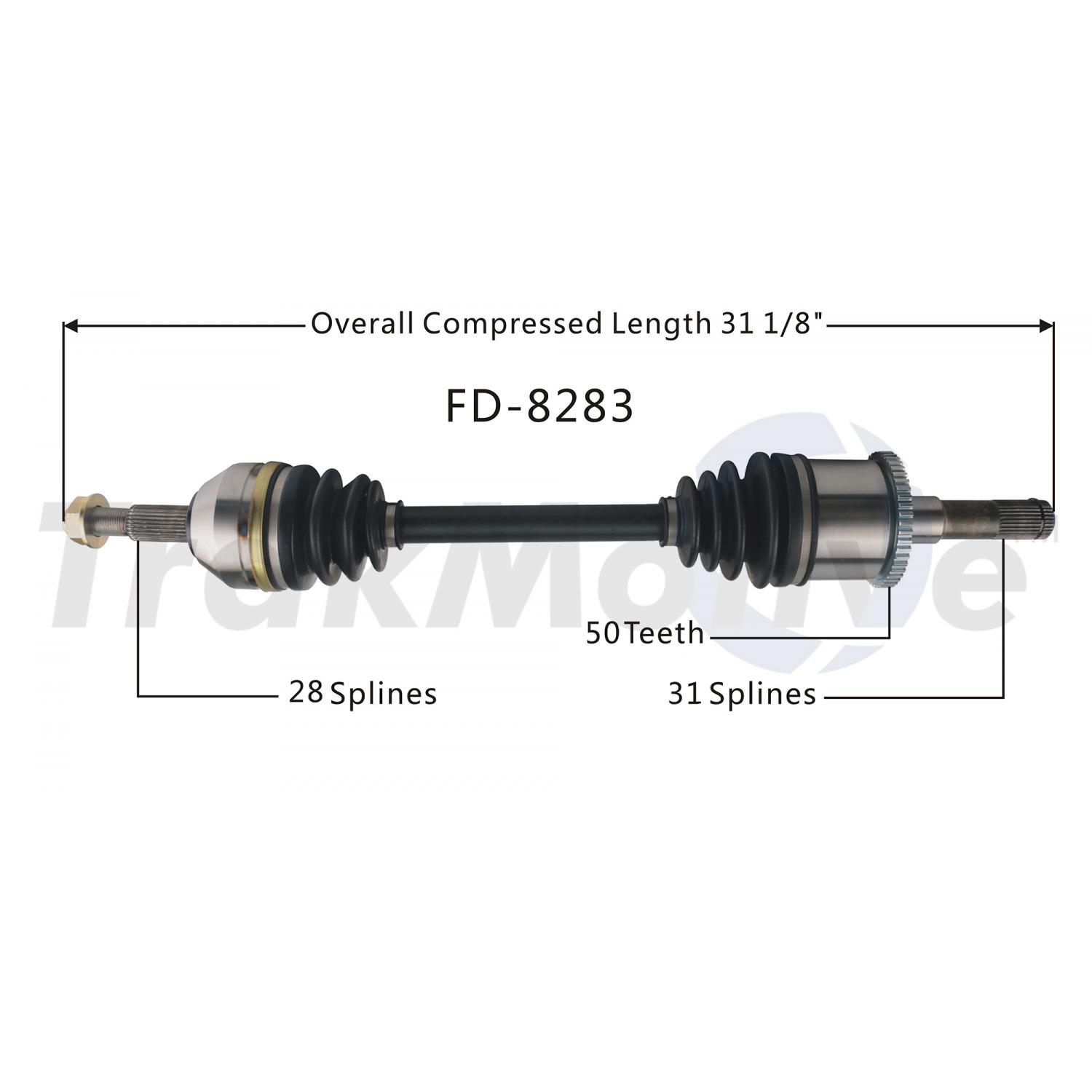 TrakMotive FD8283 - CV Axle Shaft TrakMotive FD8283 CV Axle Shaft product image 1 of 3