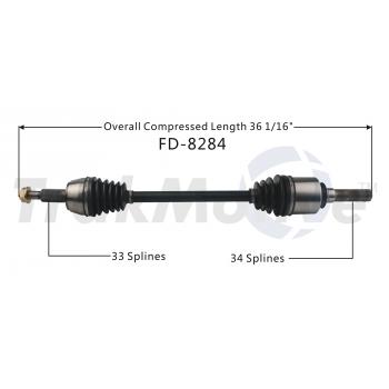 TrakMotive FD8284 CV Axle Shaft product image 1 of 3