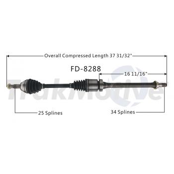 TrakMotive FD8288 CV Axle Shaft product image 1 of 3
