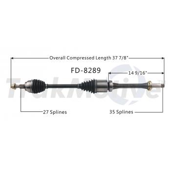 TrakMotive FD8289 - CV Axle Shaft TrakMotive FD8289 CV Axle Shaft product image 1 of 3