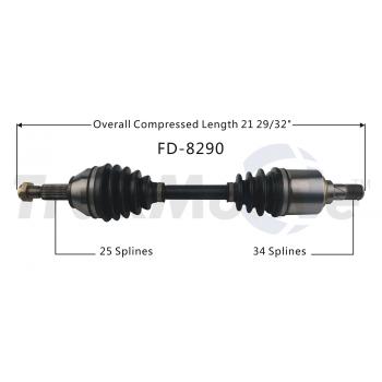 TrakMotive FD8290 CV Axle Shaft product image 1 of 3