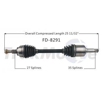 TrakMotive FD8291 CV Axle Shaft product image 1 of 3