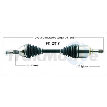 TrakMotive FD8310 - CV Axle Shaft TrakMotive FD8310 CV Axle Shaft product image 1 of 3