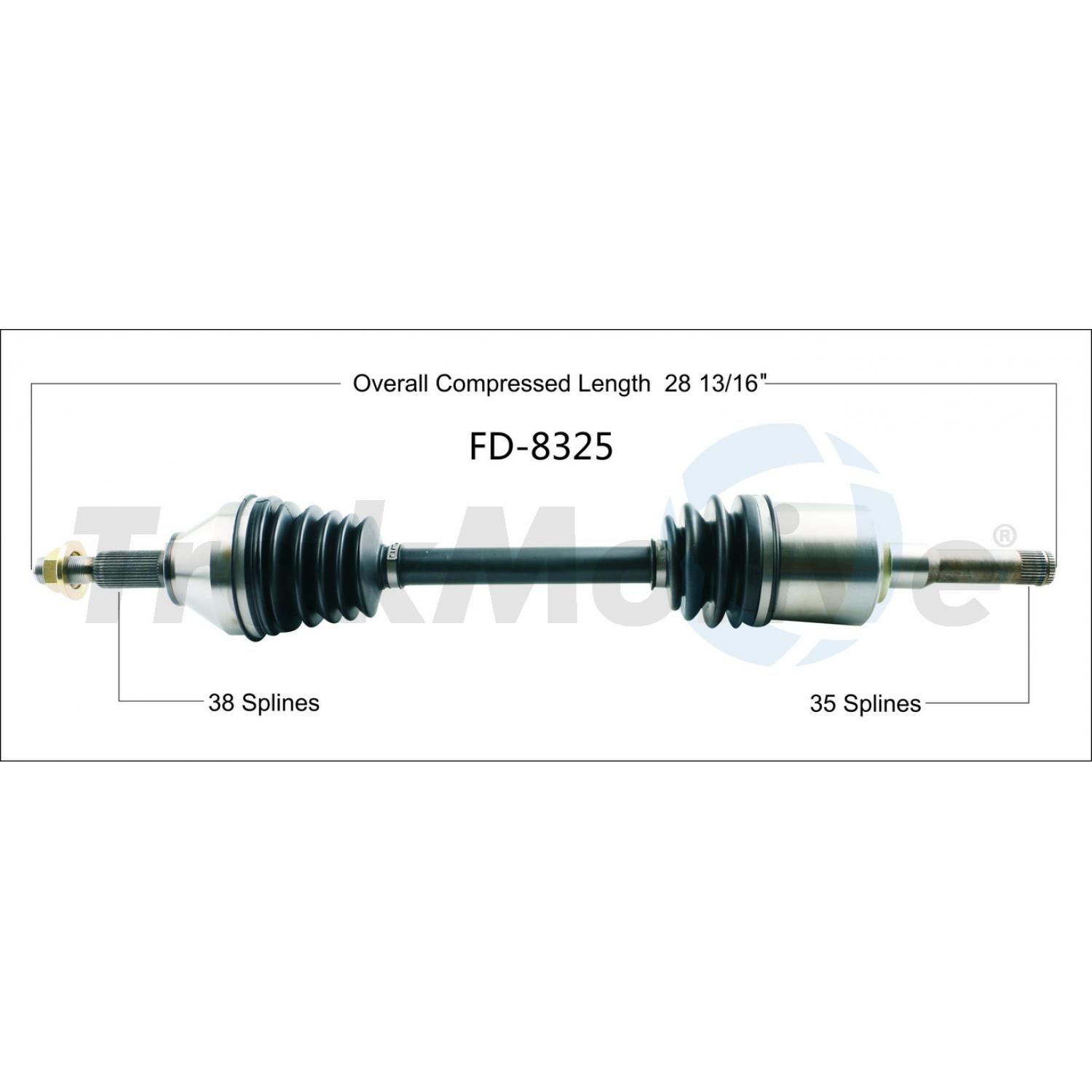 TrakMotive FD8325 CV Axle Shaft product image 1 of 3