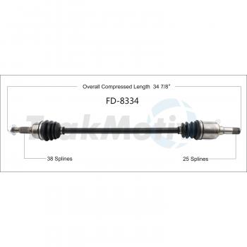 TrakMotive FD8334 CV Axle Shaft product image 1 of 3