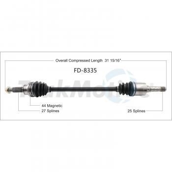 TrakMotive FD8335 - CV Axle Shaft TrakMotive FD8335 CV Axle Shaft product image 1 of 3