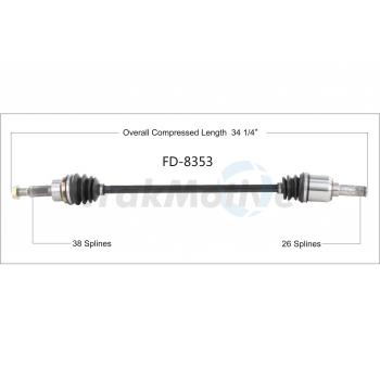 TrakMotive FD8353 - CV Axle Shaft TrakMotive FD8353 CV Axle Shaft product image 1 of 3
