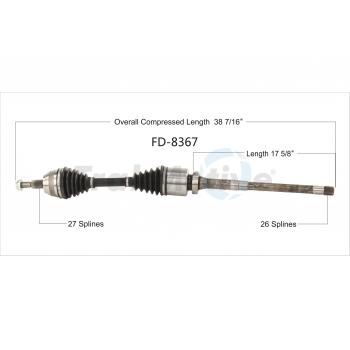 TrakMotive FD8367 CV Axle Shaft product image 1 of 3