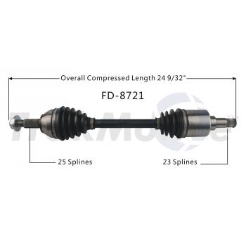 TrakMotive FD8721 CV Axle Shaft product image 1 of 3
