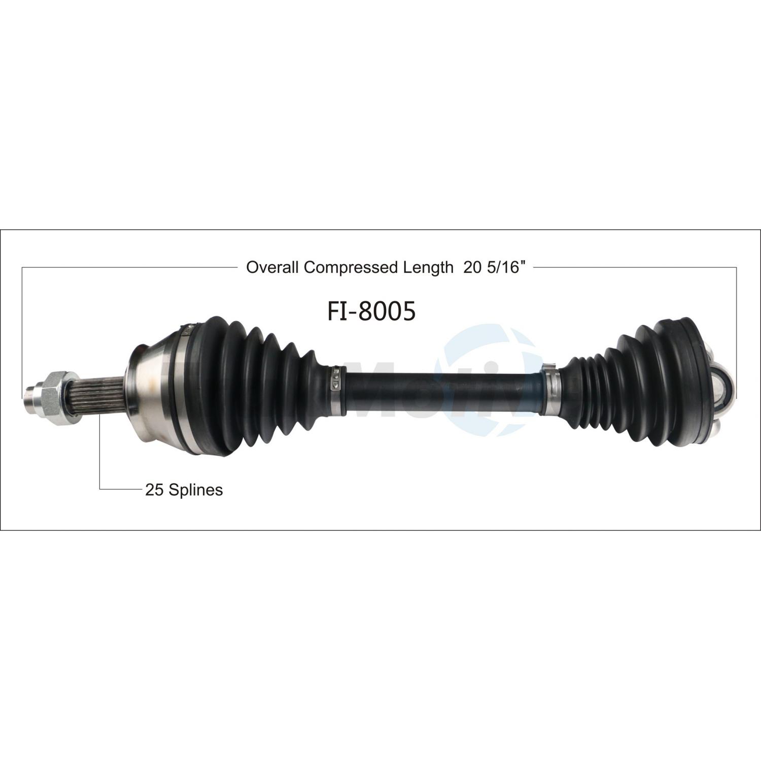 TrakMotive FI8005 CV Axle Shaft product image 1 of 3
