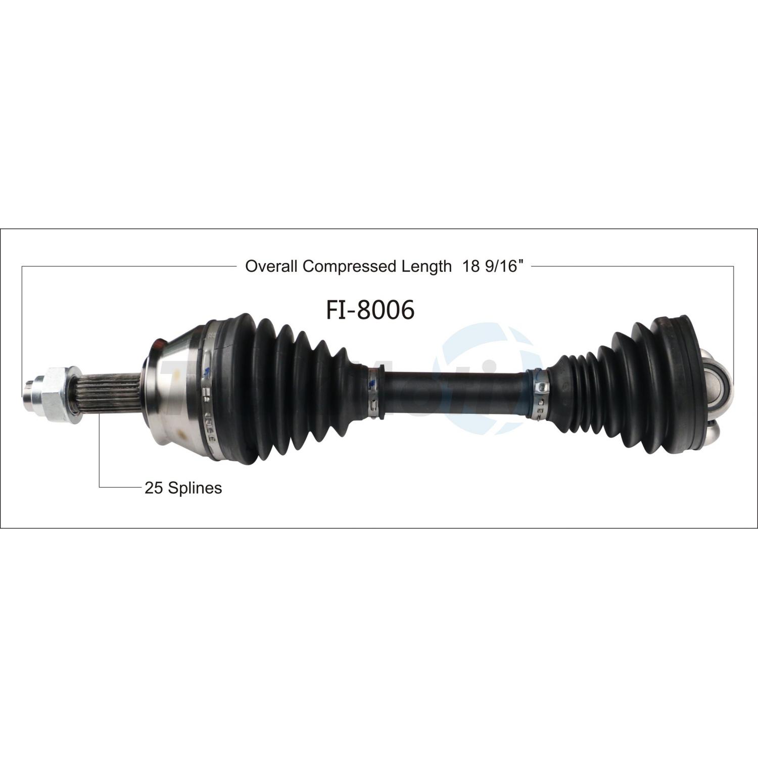 TrakMotive FI8006 - CV Axle Shaft TrakMotive FI8006 CV Axle Shaft product image 1 of 3
