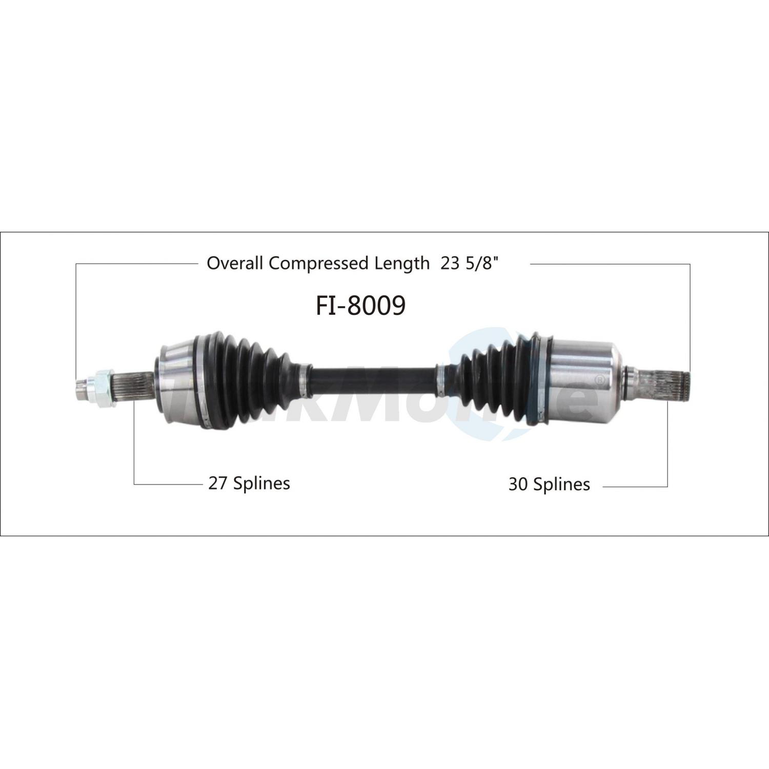 TrakMotive FI8009 - CV Axle Shaft TrakMotive FI8009 CV Axle Shaft product image 1 of 3