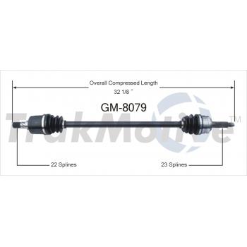 TrakMotive GM8079 CV Axle Shaft product image 1 of 3