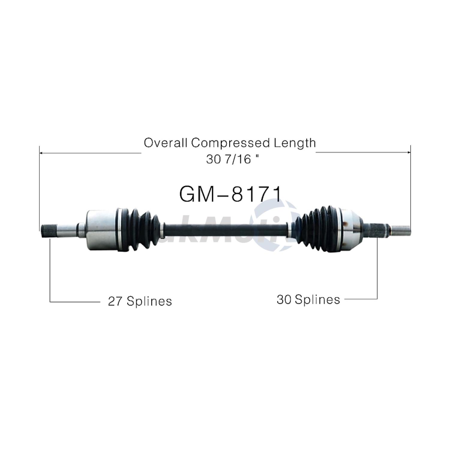 TrakMotive GM8171 - CV Axle Shaft TrakMotive GM8171 CV Axle Shaft product image 1 of 3