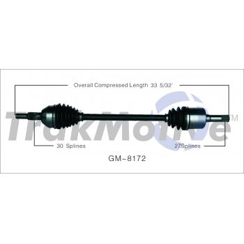 TrakMotive GM8172 CV Axle Shaft product image 1 of 3