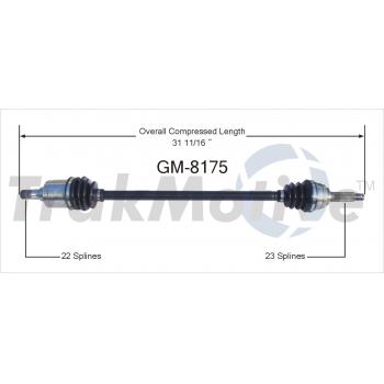 TrakMotive GM8175 - CV Axle Shaft TrakMotive GM8175 CV Axle Shaft product image 1 of 3