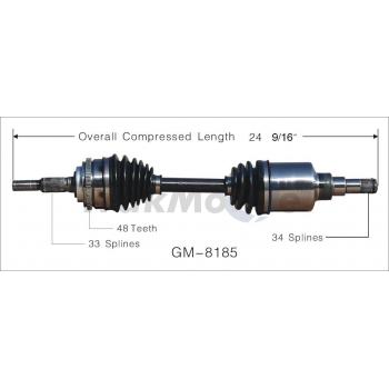 TrakMotive GM8185 CV Axle Shaft product image 1 of 3