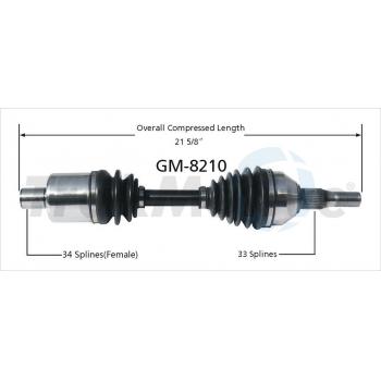 TrakMotive GM8210 - CV Axle Shaft TrakMotive GM8210 CV Axle Shaft product image 1 of 3