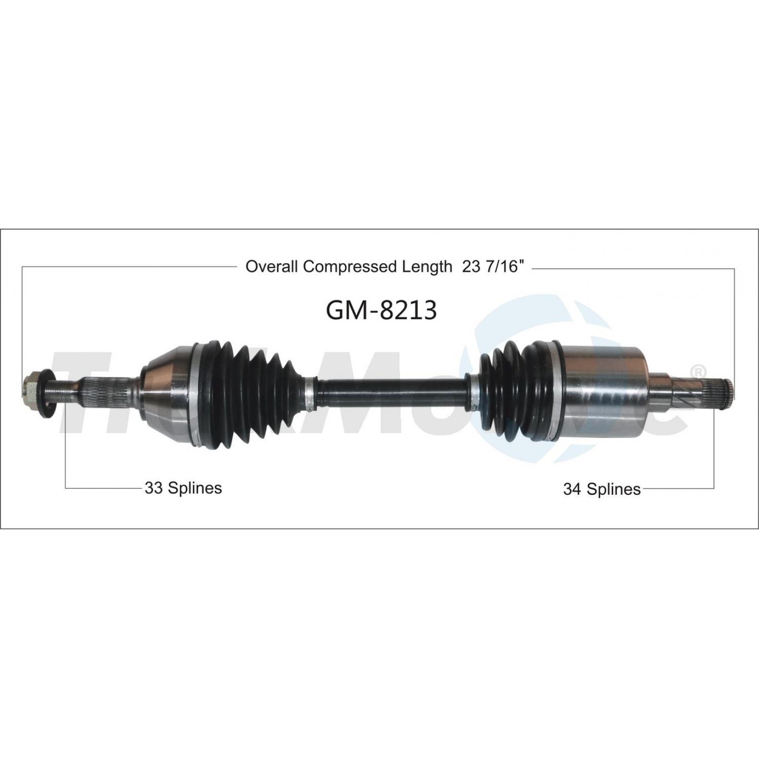 TrakMotive GM8213 - CV Axle Shaft TrakMotive GM8213 CV Axle Shaft product image 1 of 3
