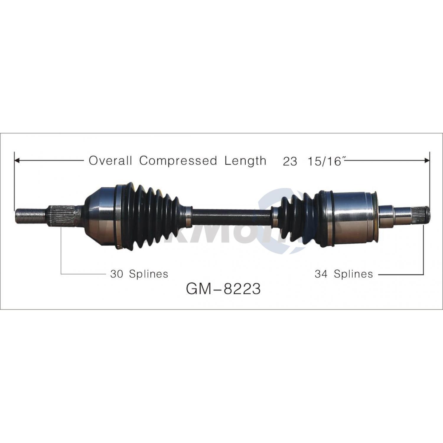 TrakMotive GM8223 - CV Axle Shaft TrakMotive GM8223 CV Axle Shaft product image 1 of 3