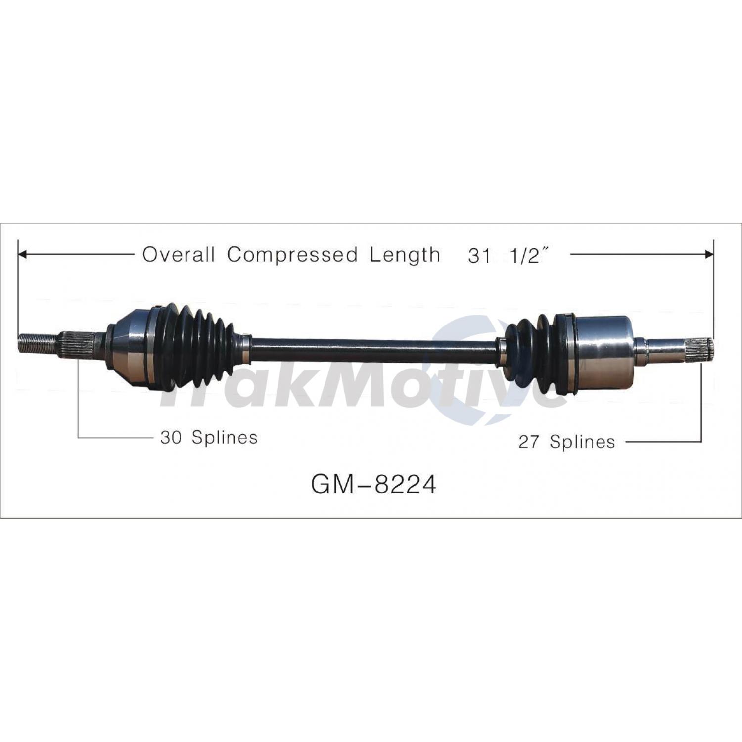 TrakMotive GM8224 - CV Axle Shaft TrakMotive GM8224 CV Axle Shaft product image 1 of 3